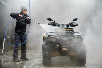 Use High Pressure Water to Clean Your ATV!