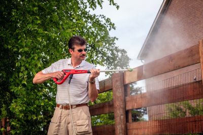 Wood Fence Pressure Washing